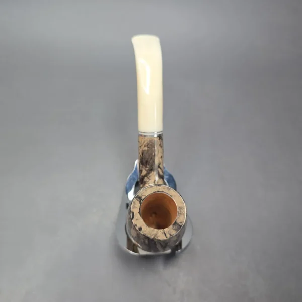 Chacom Atlas Taupe 43 Smooth Bent Billiard Estate Briar Pipe, Unsmoked - Image 10