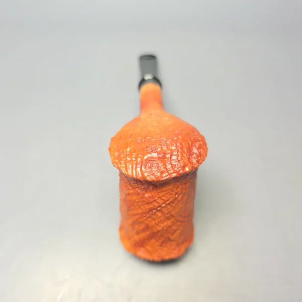 Nate King Natural Sandblasted "Eastwood" Stack Handmade Briar Pipe, New - Image 8