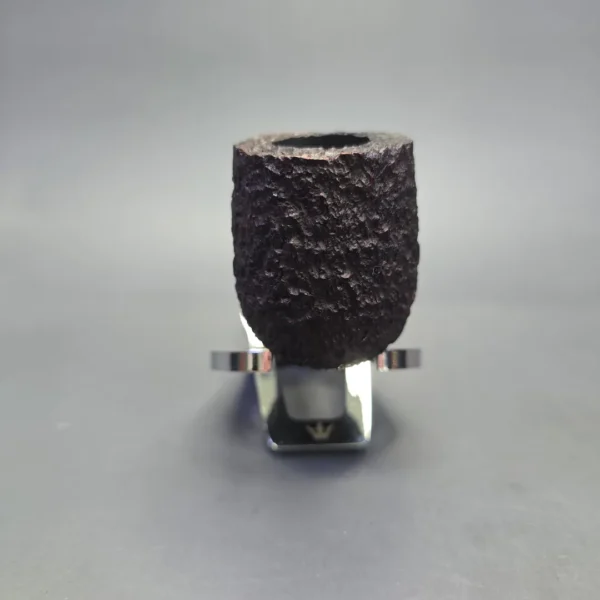 James Upshall Bark Group 5 Rusticated Billiard Estate Briar Pipe, Unsmoked - Image 3