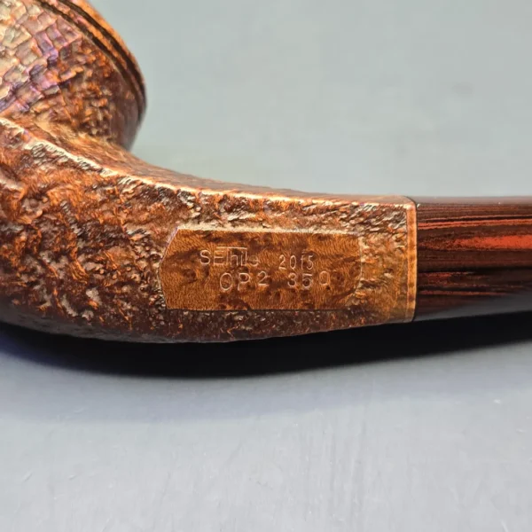 Scott Thile 2015 OP2 Sandblasted Bulldog Estate Briar Pipe, American Estates - Image 10