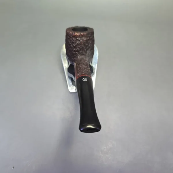 James Upshall Bark Group 5 Rusticated Billiard Estate Briar Pipe, Unsmoked - Image 5