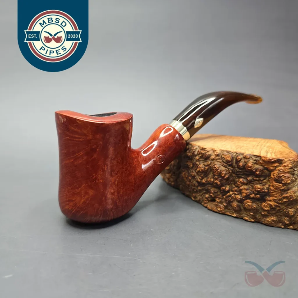 Brebbia MPB Naif Ambra 7069 Smooth Bent (9mm) (Unsmoked Estate)