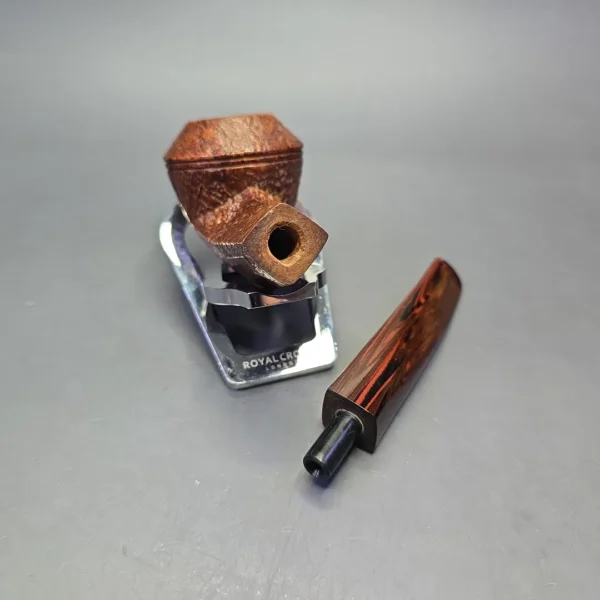 Scott Thile 2015 OP2 Sandblasted Bulldog Estate Briar Pipe, American Estates - Image 13