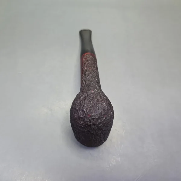 James Upshall Bark Group 5 Rusticated Billiard Estate Briar Pipe, Unsmoked - Image 9