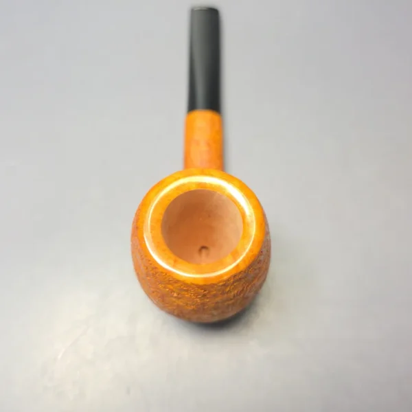 Buckeye Hand Made Tan Sandblasted Brandy Briar Pipe, New - Image 7