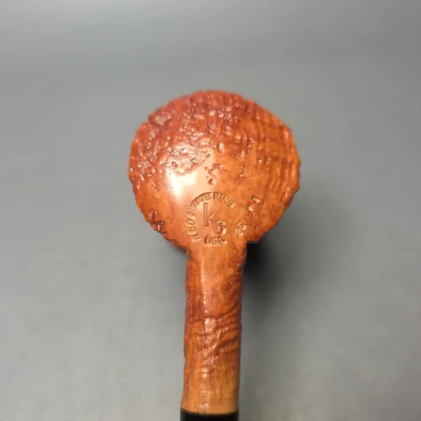 Nate King Natural Sandblasted "Eastwood" Stack Handmade Briar Pipe, New - Image 9