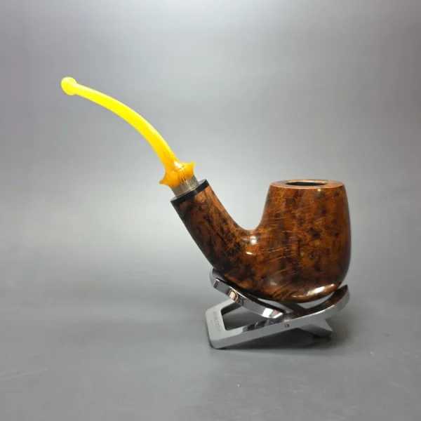 Nording Giant Classic B Smooth Bent Billiard w/ Silver Estate Briar Pipe, Unsmoked - Image 4