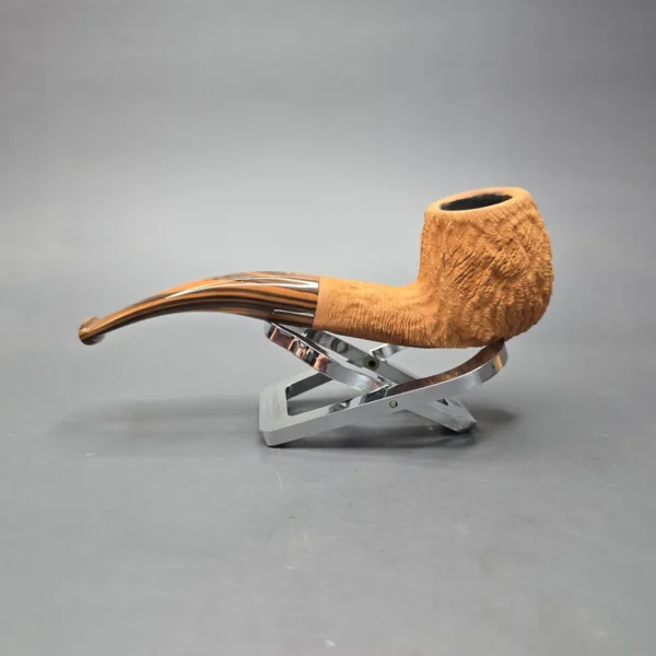 Savinelli Noce 626 Natural Rusticated Apple Estate Briar Pipe, Unsmoked, 6mm - Image 4