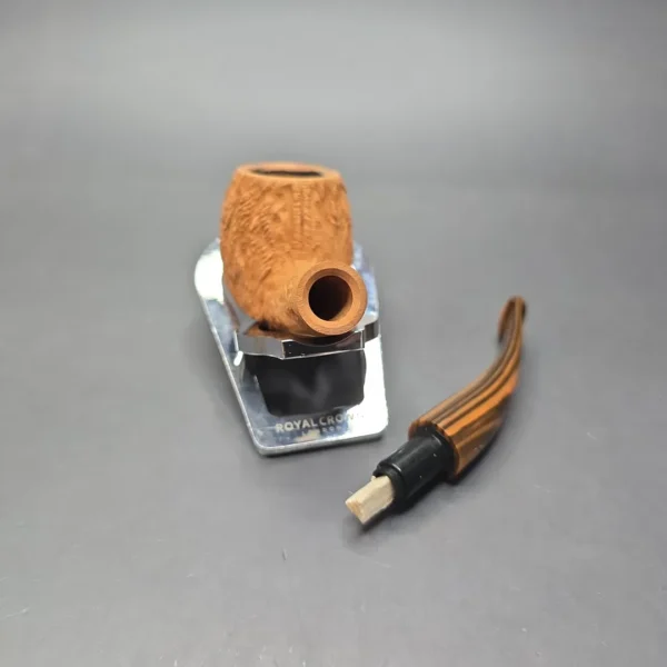 Savinelli Noce 626 Natural Rusticated Apple Estate Briar Pipe, Unsmoked, 6mm - Image 14