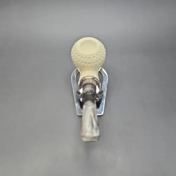 MBSD Meerschaum Silver Lattice Acorn Reverse Calabash Block Meerschaum Pipe, New - Image 6