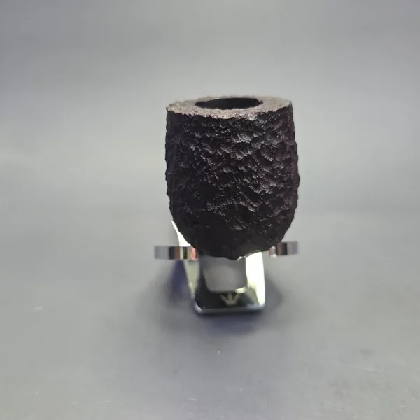James Upshall Bark Group 5 Rusticated Billiard Estate Briar Pipe, Unsmoked - Image 3