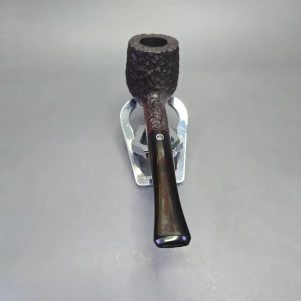 James Upshall Bark Group 5 Rusticated Billiard Estate Briar Pipe, Unsmoked - Image 5