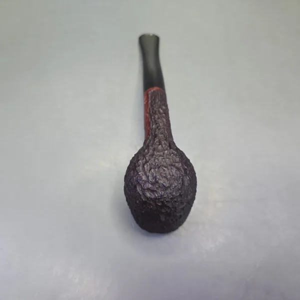 James Upshall Bark Group 5 Rusticated Billiard Estate Briar Pipe, Unsmoked - Image 9
