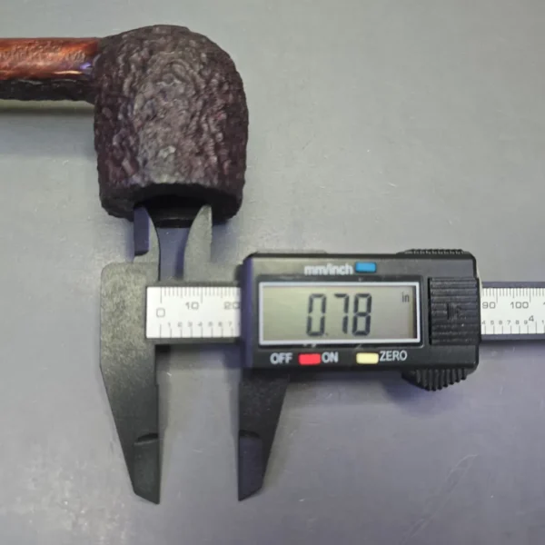 James Upshall Bark Group 5 Rusticated Billiard Estate Briar Pipe, Unsmoked - Image 12