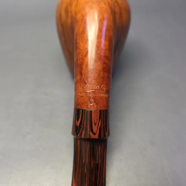Jorgen Larsen C9 Smooth Brandy Estate Briar Pipe, Danish Estates, 9mm - Image 7