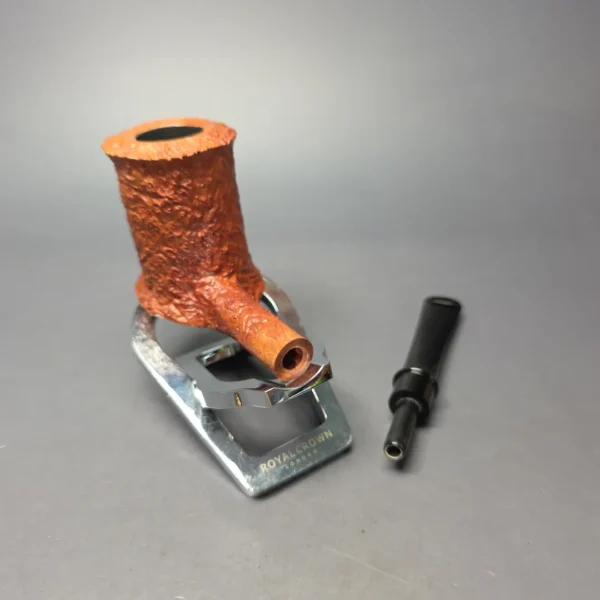Nate King Natural Sandblasted "Eastwood" Stack Handmade Briar Pipe, New - Image 12