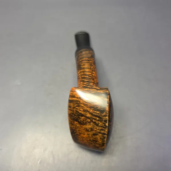 Sebastian Heck Smooth Asymmetric Golden Contrast Fugu Handmade Briar Pipe, New - Image 8