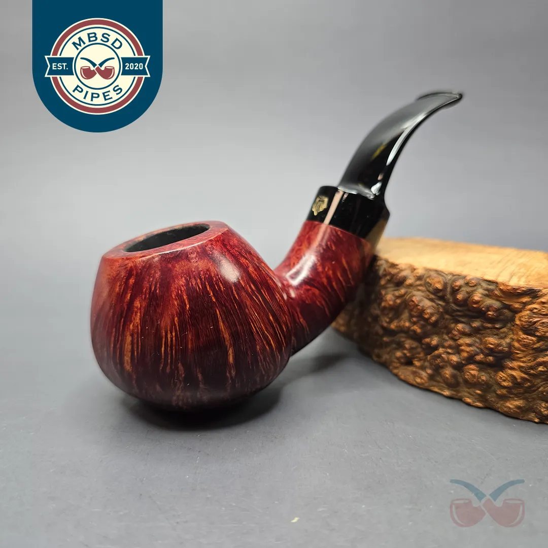 Poul Winslow Crown 200 Smooth Asymmetric Apple Estate Briar Pipe, Danish Estates