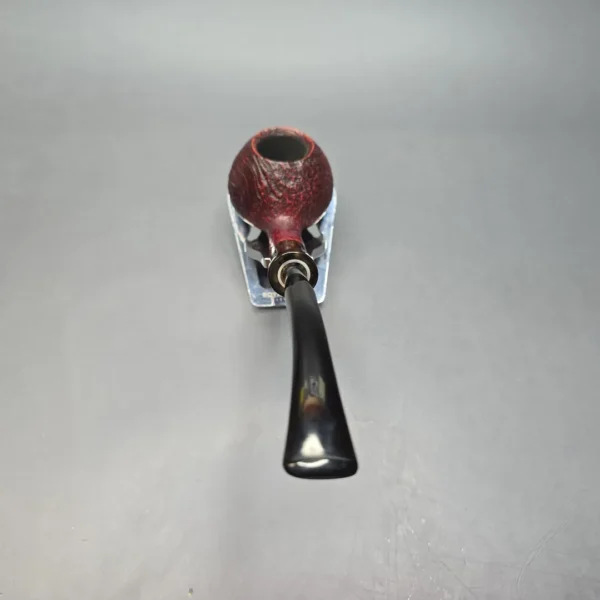 WO Larsen 120 Sandblasted Churchwarden w/ Horn Estate Briar Pipe, Danish Estates - Image 5