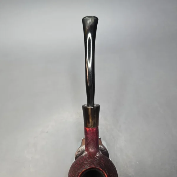 WO Larsen 120 Sandblasted Churchwarden w/ Horn Estate Briar Pipe, Danish Estates - Image 7