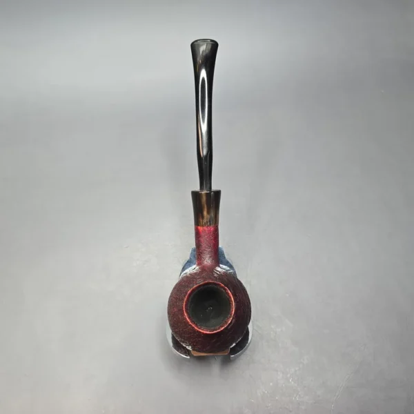 WO Larsen 120 Sandblasted Churchwarden w/ Horn Estate Briar Pipe, Danish Estates - Image 8