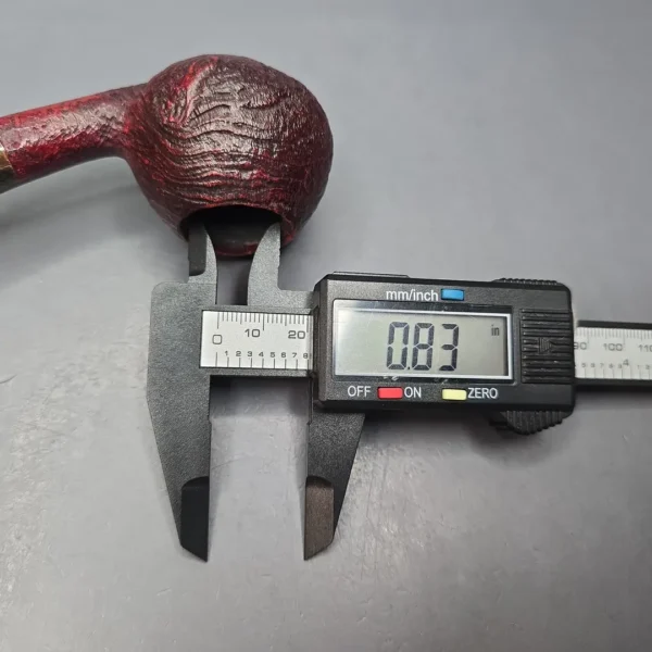 WO Larsen 120 Sandblasted Churchwarden w/ Horn Estate Briar Pipe, Danish Estates - Image 12