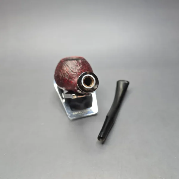 WO Larsen 120 Sandblasted Churchwarden w/ Horn Estate Briar Pipe, Danish Estates - Image 13