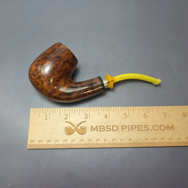 Nording Giant Classic B Smooth Bent Billiard w/ Silver Estate Briar Pipe, Unsmoked - Image 8