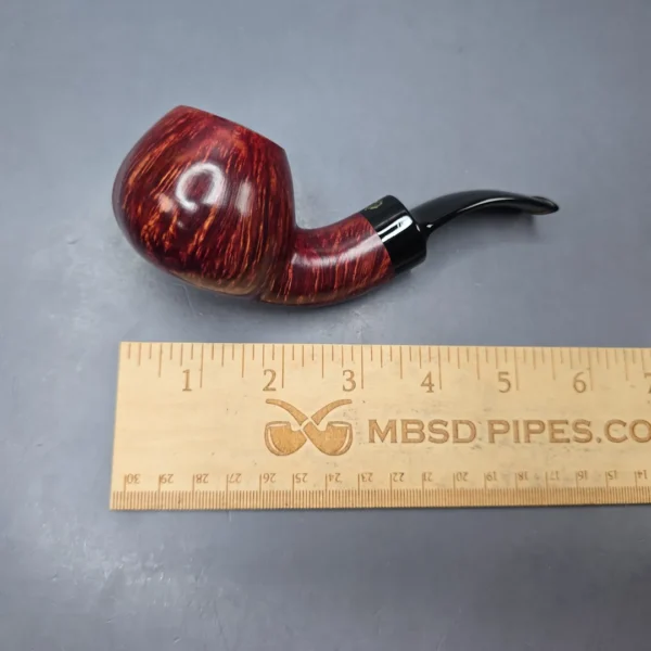 Poul Winslow Crown 200 Smooth Asymmetric Apple Estate Briar Pipe, Danish Estates - Image 11