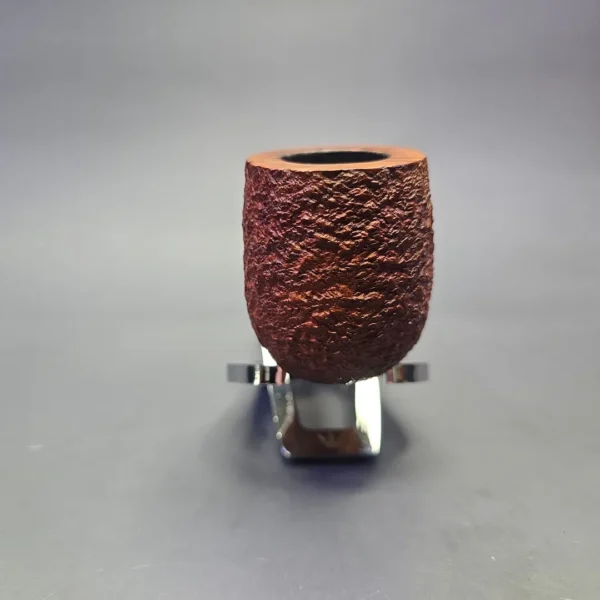 James Barber (Ferndown) Chevin Antique 2 Star Partially Rusticated Billiard Estate Briar Pipe, English Estates - Image 3
