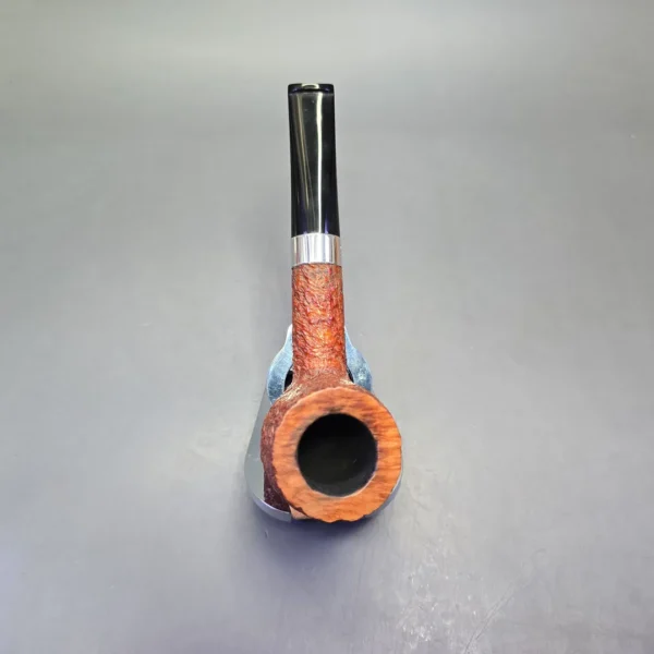 James Barber (Ferndown) Chevin Antique 2 Star Partially Rusticated Billiard Estate Briar Pipe, English Estates - Image 8