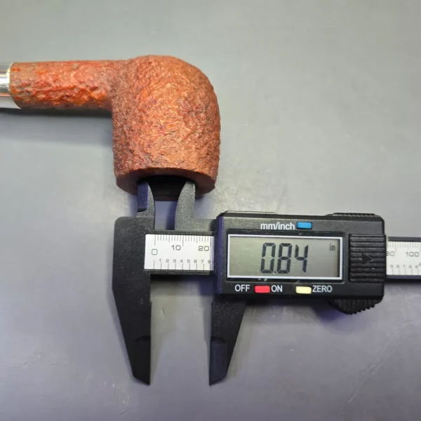 James Barber (Ferndown) Chevin Antique 2 Star Partially Rusticated Billiard Estate Briar Pipe, English Estates - Image 12