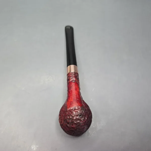 Peterson 2025 Christmas Pipe 85 Rusticated Prince Estate Briar Pipe, Unsmoked - Image 9