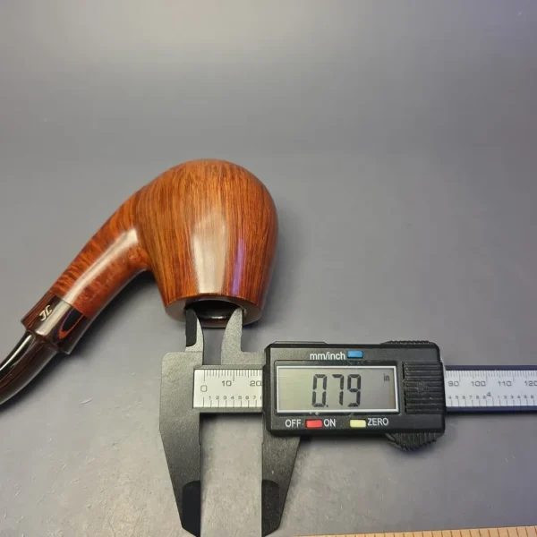 Jorgen Larsen C9 Smooth Brandy Estate Briar Pipe, Danish Estates, 9mm - Image 9