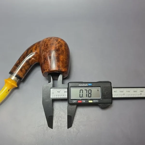 Nording Giant Classic B Smooth Bent Billiard w/ Silver Estate Briar Pipe, Unsmoked - Image 9