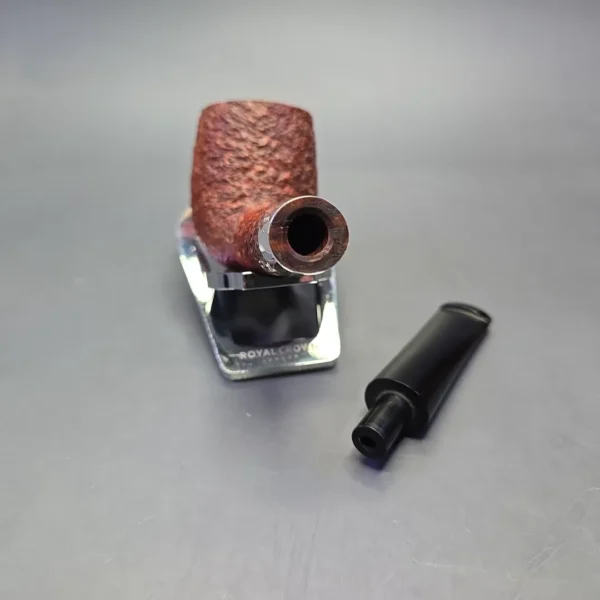 James Barber (Ferndown) Chevin Antique 2 Star Partially Rusticated Billiard Estate Briar Pipe, English Estates - Image 13