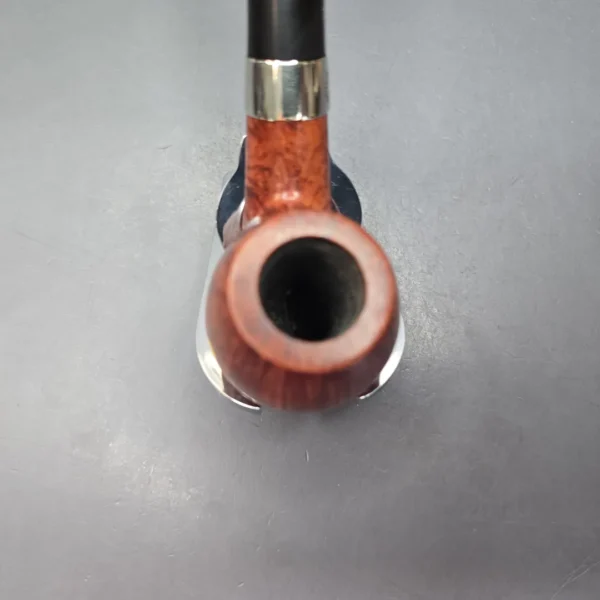Peterson 2012 St Patrick's Day 68 Smooth Bent Billiard with Nickel (Estate Briar Pipe, Unsmoked - Image 6