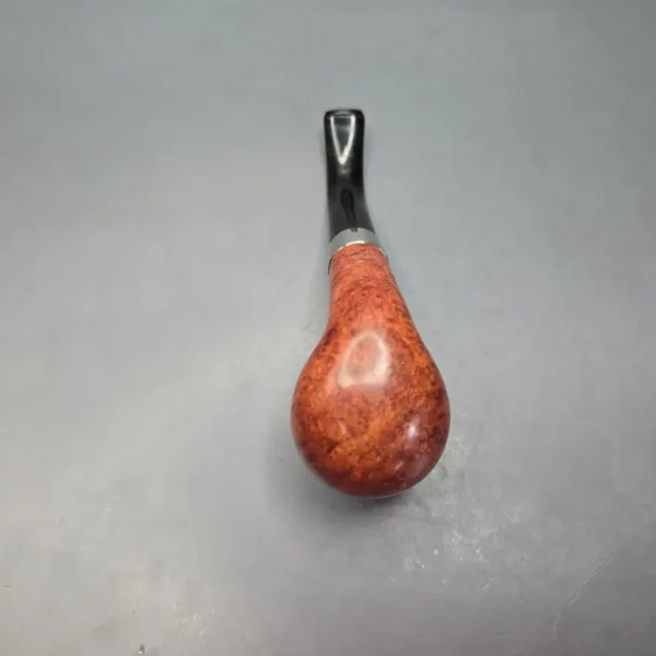 Peterson 2012 St Patrick's Day 68 Smooth Bent Billiard with Nickel (Estate Briar Pipe, Unsmoked - Image 9