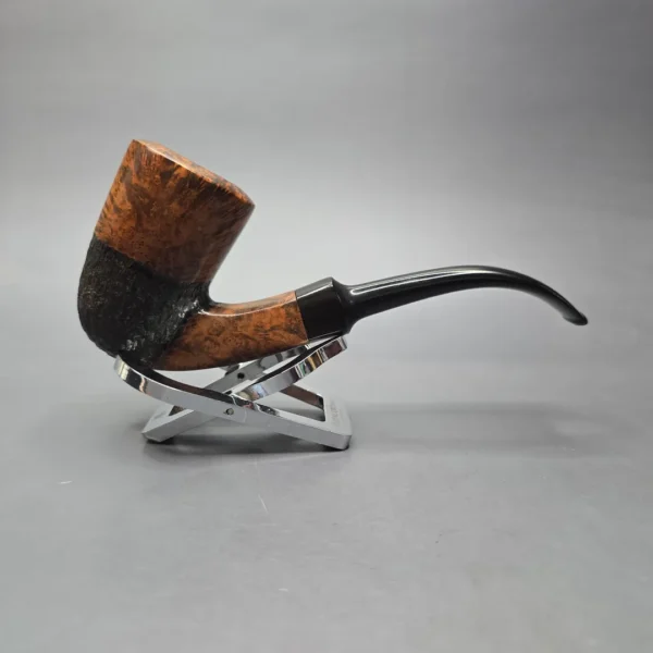 WO Larsen Partially Rusticated Dublin Estate Briar Pipe, Danish Estates - Image 4