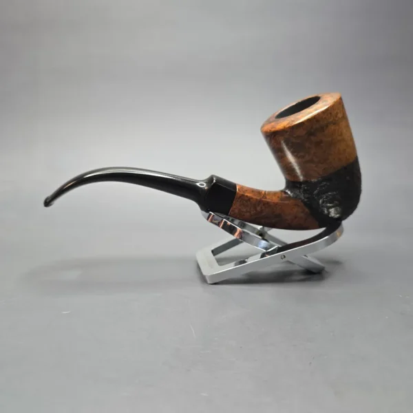 WO Larsen Partially Rusticated Dublin Estate Briar Pipe, Danish Estates - Image 6