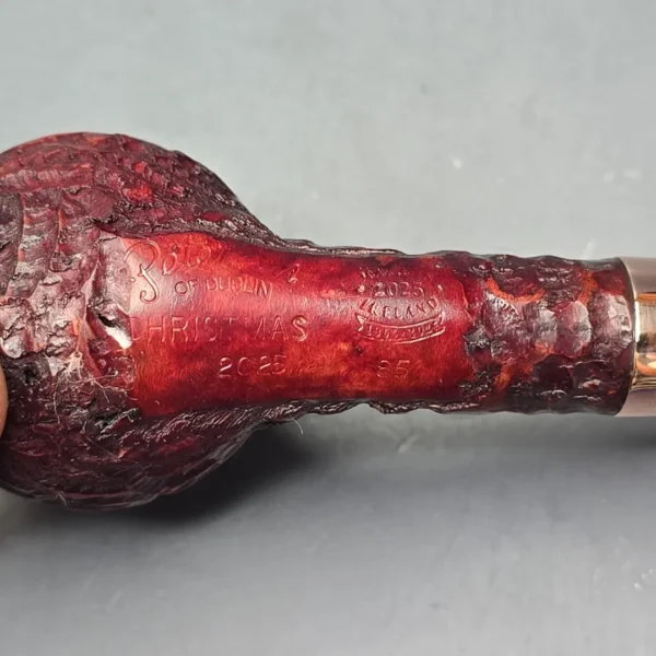 Peterson 2025 Christmas Pipe 85 Rusticated Prince Estate Briar Pipe, Unsmoked - Image 10