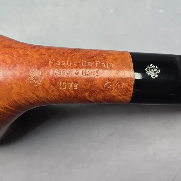 Mastro de Paja 1978 3B 1 Sun Smooth Pot Estate Briar Pipe, Italian Estates - Image 12