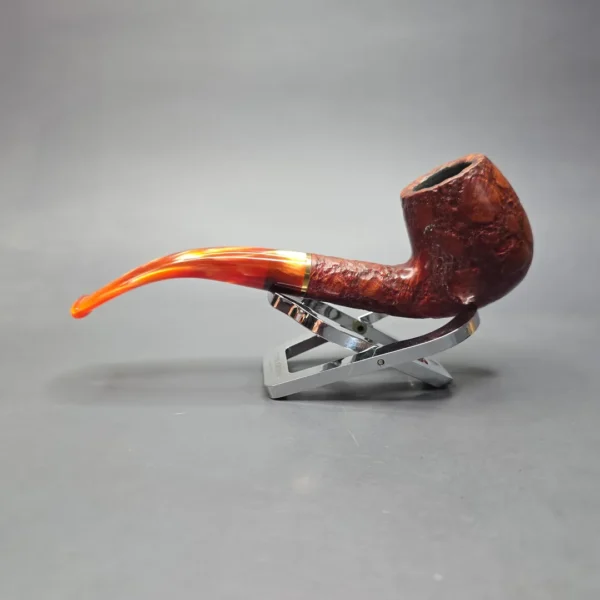 Savinelli Alligator Red 602 Rusticated Bent Billiard Estate Pipe, Italian Estates - Image 4
