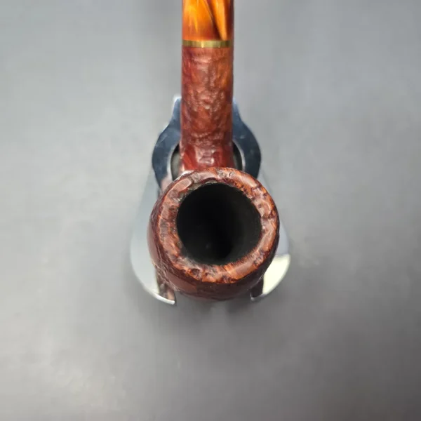 Savinelli Alligator Red 602 Rusticated Bent Billiard Estate Pipe, Italian Estates - Image 6