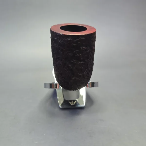 James Upshall Bark Group 6 Partially Rusticated Stack Billiard Estate Briar Pipe, Unsmoked - Image 3