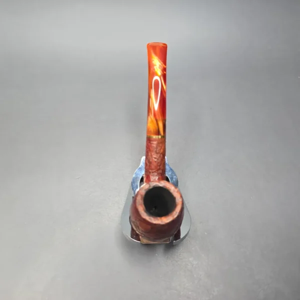 Savinelli Alligator Red 602 Rusticated Bent Billiard Estate Pipe, Italian Estates - Image 9