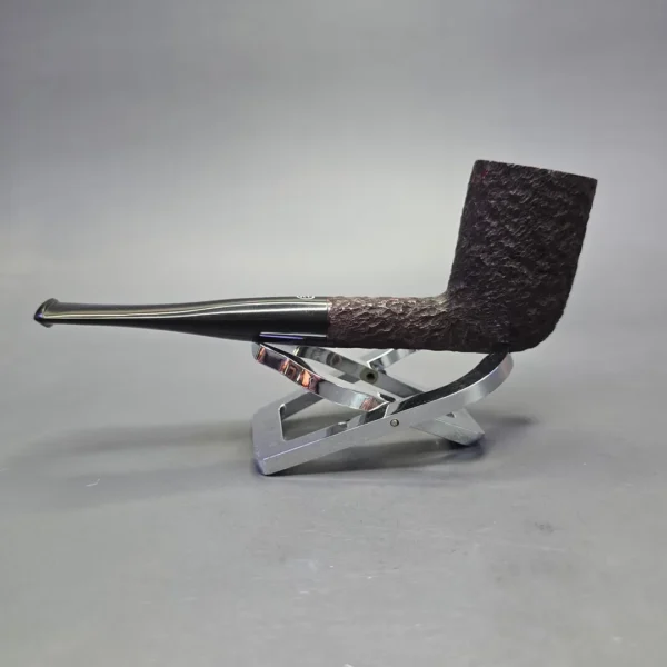 James Upshall Bark Group 6 Partially Rusticated Stack Billiard Estate Briar Pipe, Unsmoked - Image 4