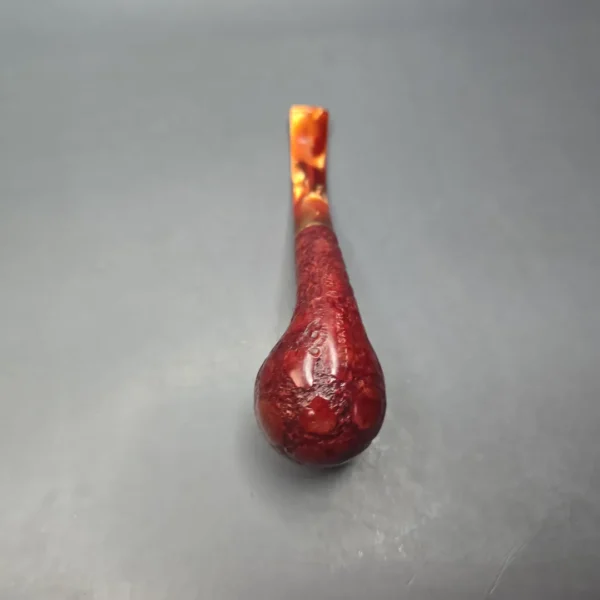 Savinelli Alligator Red 602 Rusticated Bent Billiard Estate Pipe, Italian Estates - Image 10
