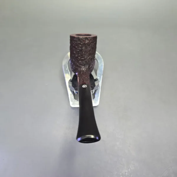 James Upshall Bark Group 6 Partially Rusticated Stack Billiard Estate Briar Pipe, Unsmoked - Image 5