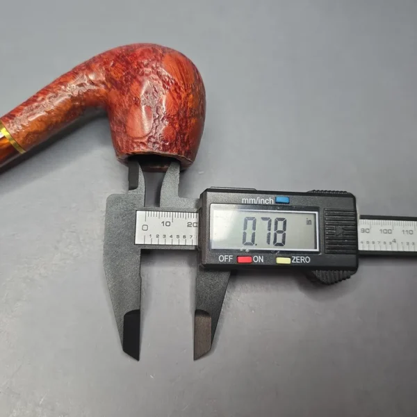 Savinelli Alligator Red 602 Rusticated Bent Billiard Estate Pipe, Italian Estates - Image 14